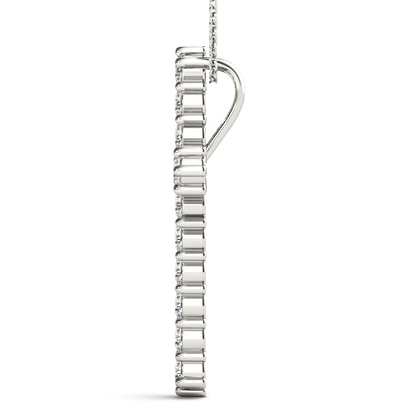 14k gold diamond cross pendant with lab-grown diamonds set in a radiant cross design, symbolizing unity and spiritual devotion.