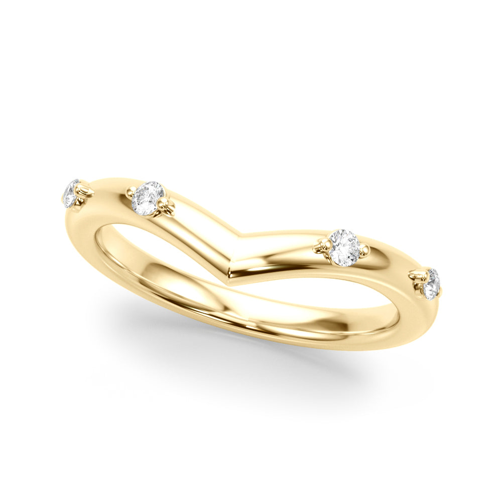 14k gold V-shaped vine ring with lab-grown diamonds, representing personal growth and modern elegance from Lovinity’s Tree of Life Collection.