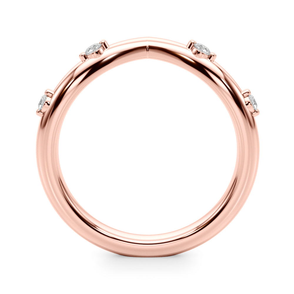 14k gold V-shaped vine ring with lab-grown diamonds, representing personal growth and modern elegance from Lovinity’s Tree of Life Collection.