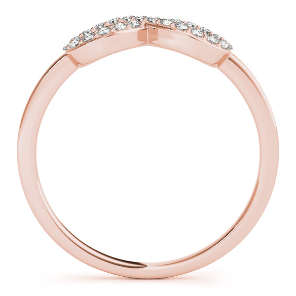 Elegant Infinite Love Diamond Ring with an infinity symbol design.
