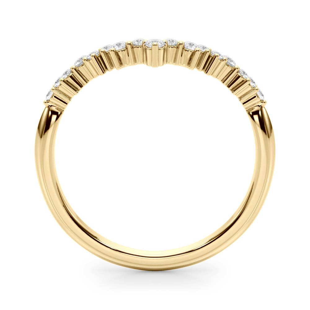 14k Gold Branch Diamond Band with Nature-Inspired Design and Lab-Grown Diamonds.