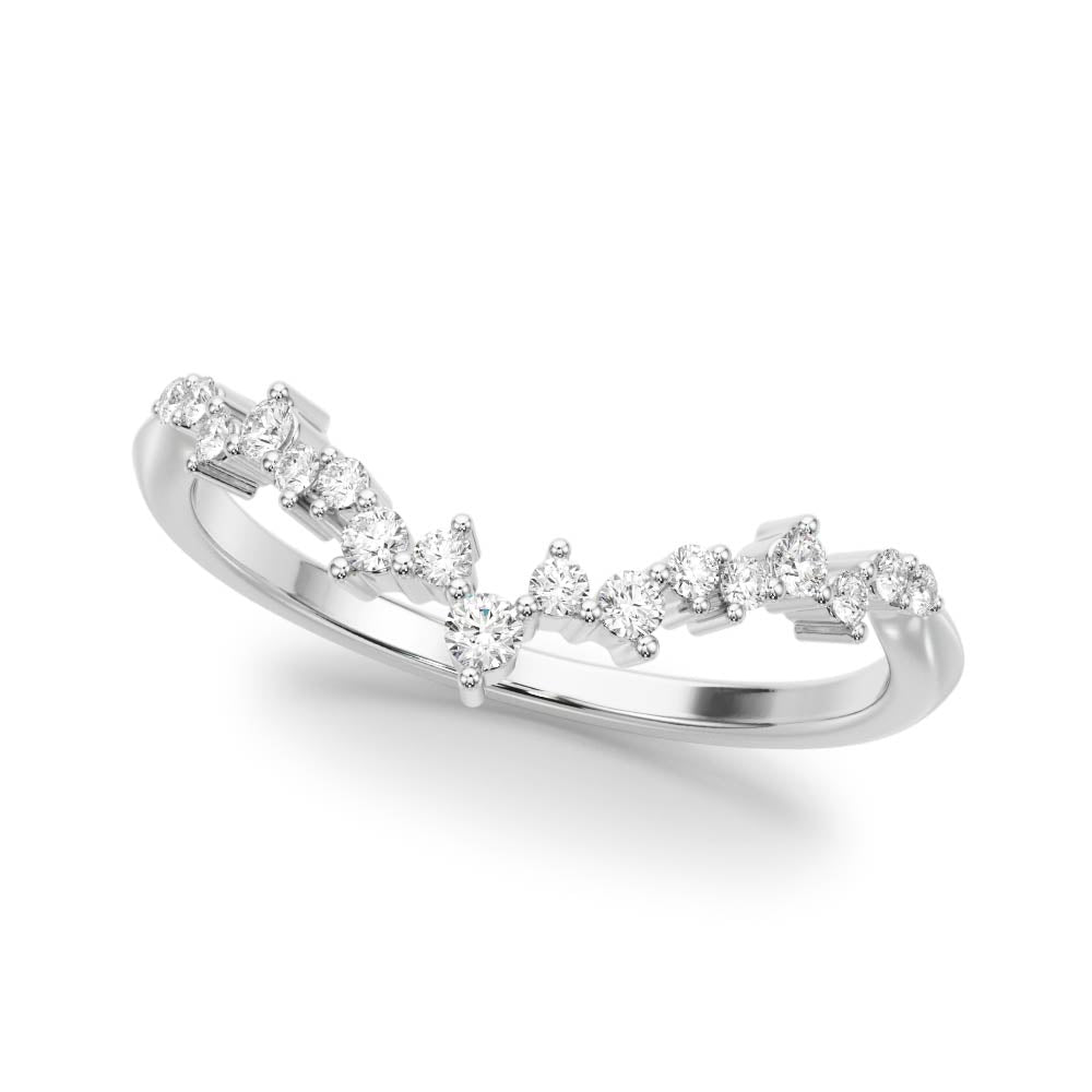 14k Gold Branch Diamond Band with Nature-Inspired Design and Lab-Grown Diamonds.