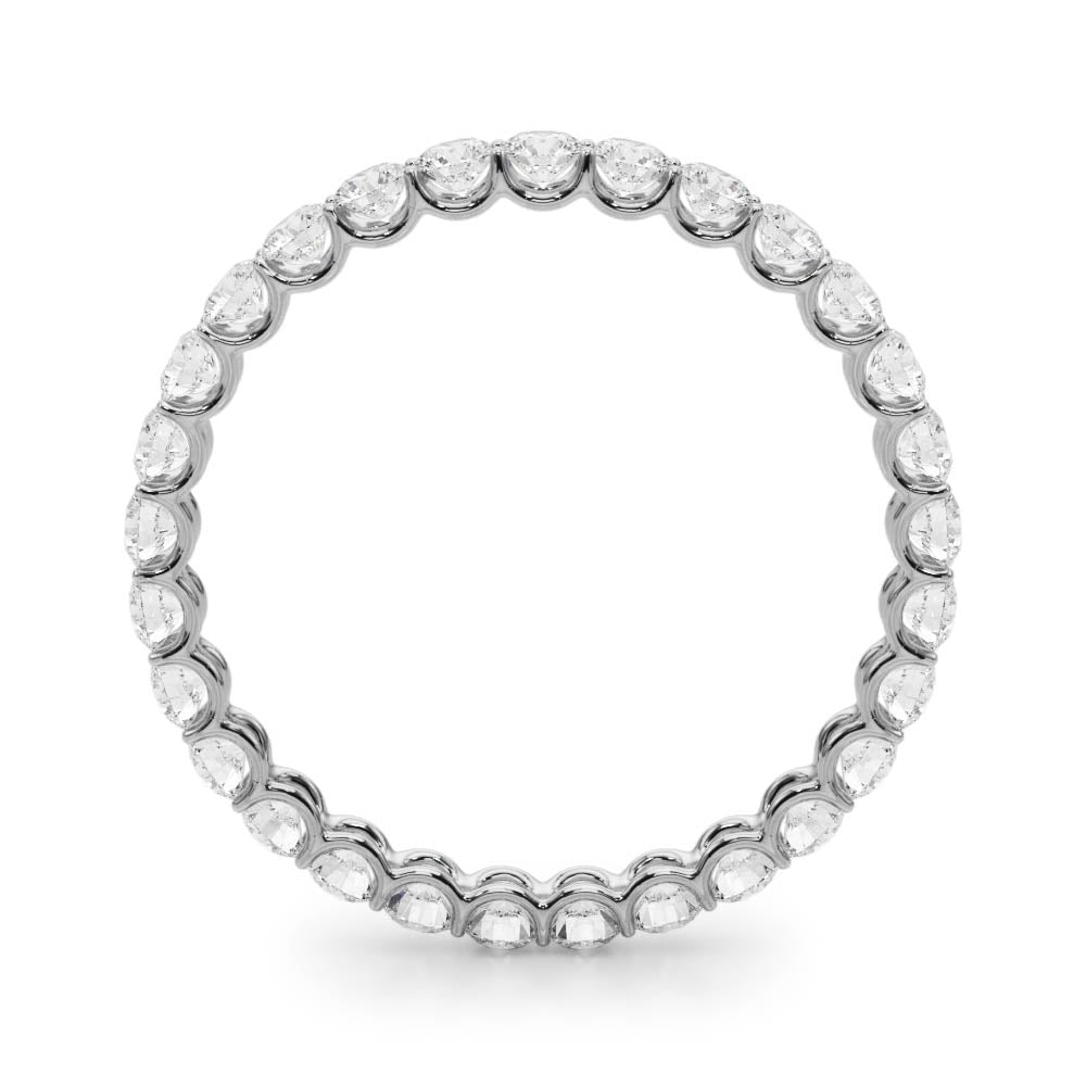 14k gold Eternal Elegance Band with lab-grown diamonds in a slim, versatile design for stacking or solo wear.