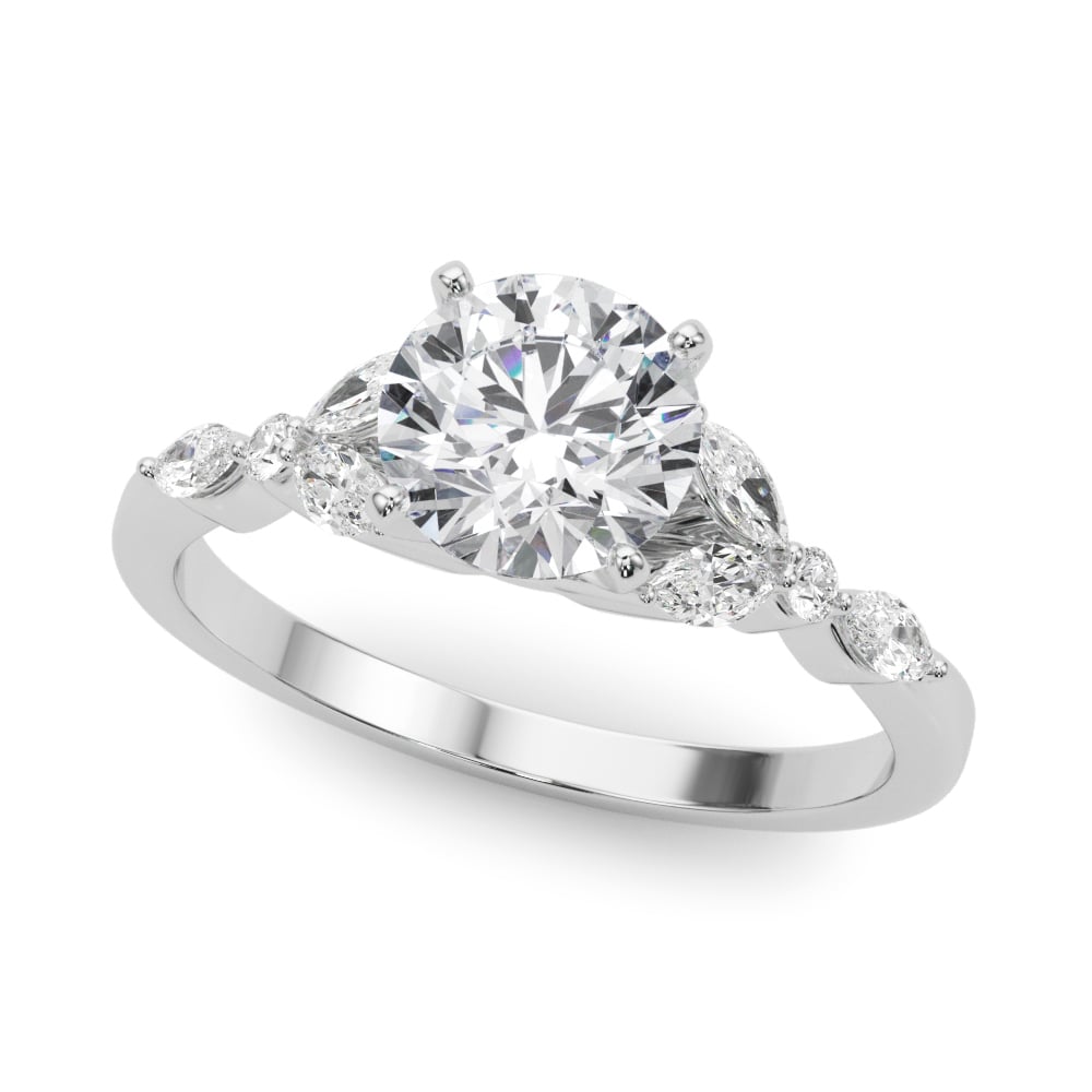 14k white gold Eternal Diamond Tennis Necklace featuring lab-grown Lovinity diamonds in a continuous line.