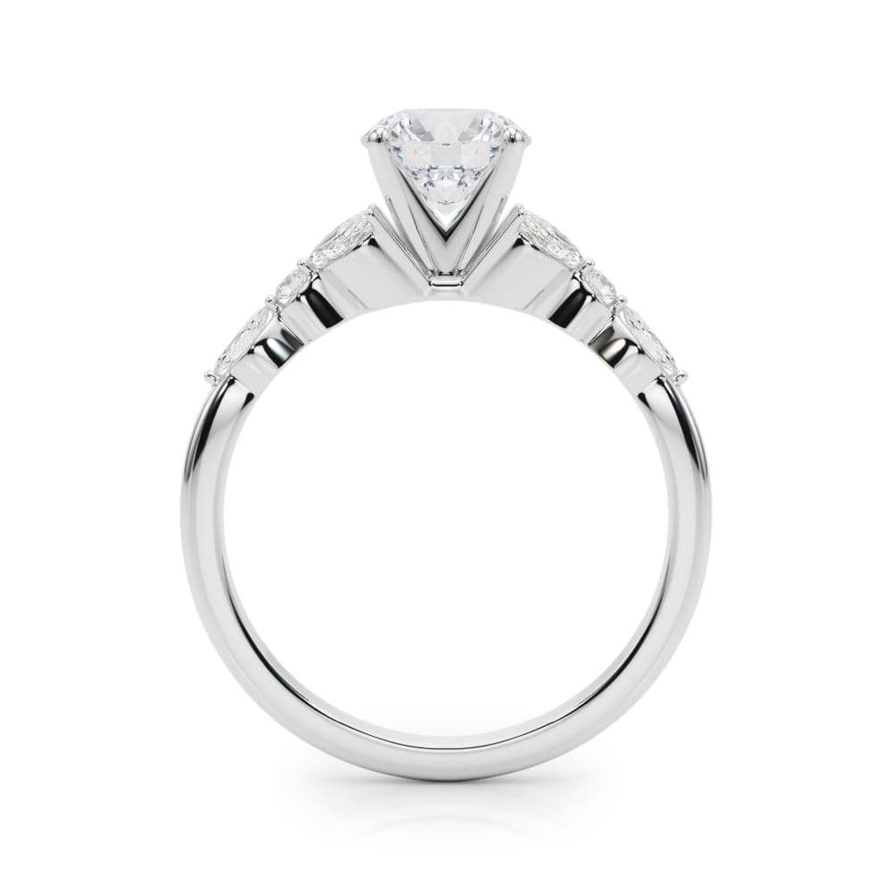 14k white gold Eternal Diamond Tennis Necklace featuring lab-grown Lovinity diamonds in a continuous line.