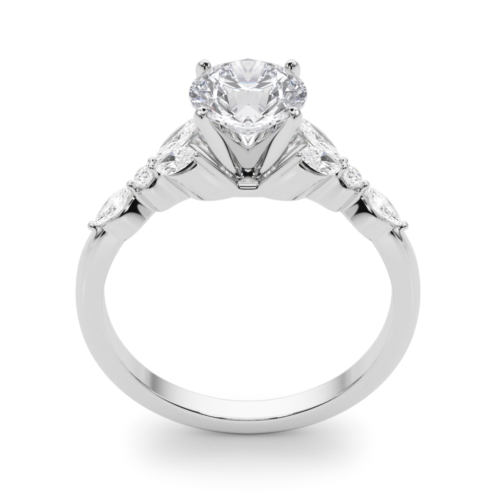 14k white gold Eternal Diamond Tennis Necklace featuring lab-grown Lovinity diamonds in a continuous line.