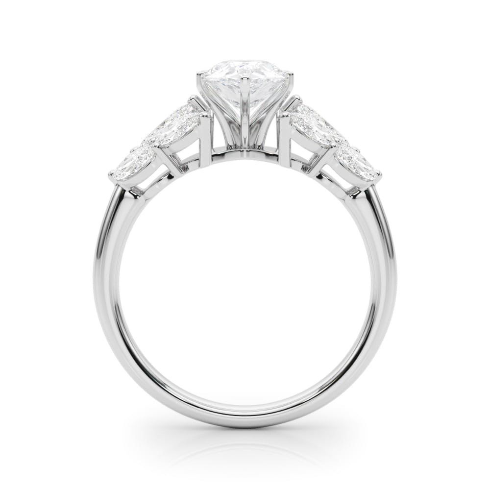 14k gold Harmony Petal Ring featuring a central Lovinity diamond surrounded by marquise-shaped diamonds.