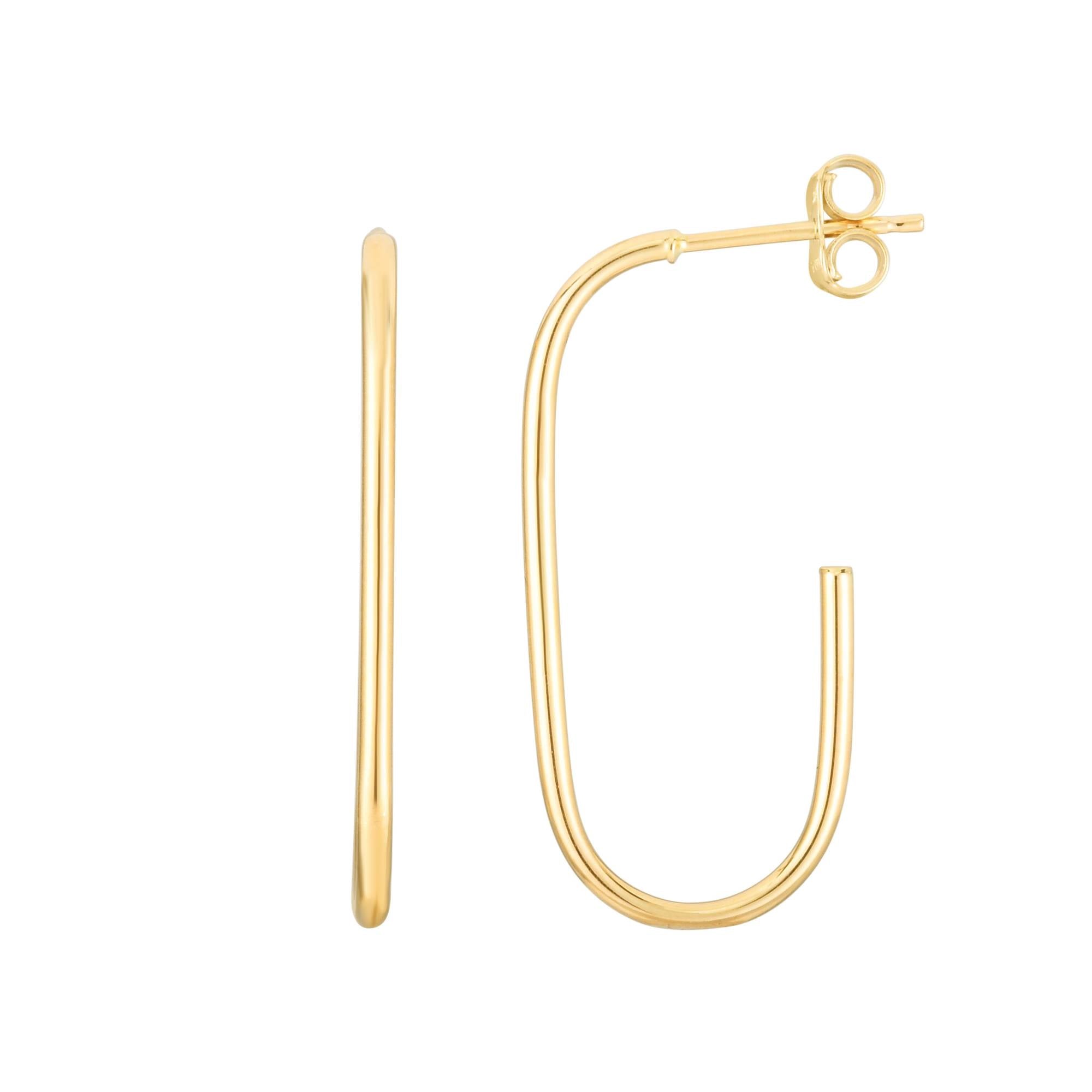 14k gold minimalist open hoop earrings with a delicate, weightless design, symbolizing freedom and grace.